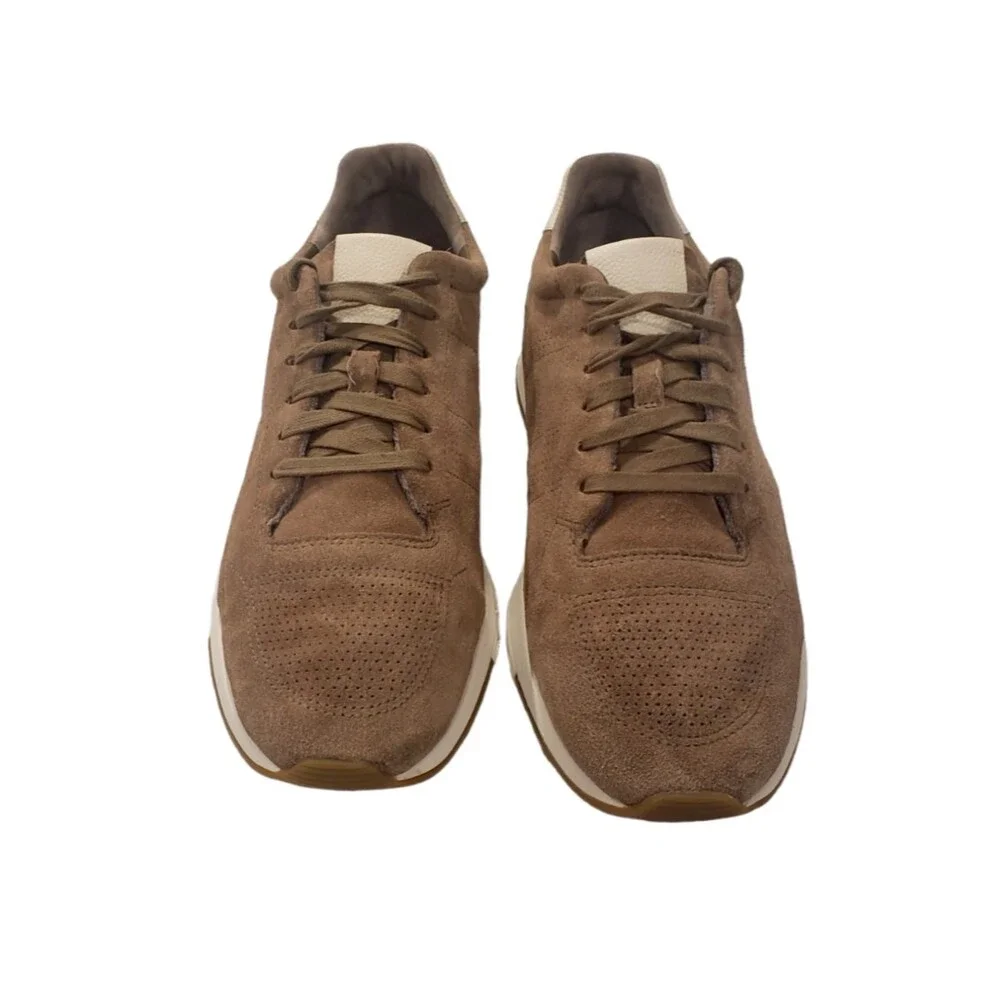 Vince Pierce Low Top Men's Sneaker Color Brown Flint Size 10M